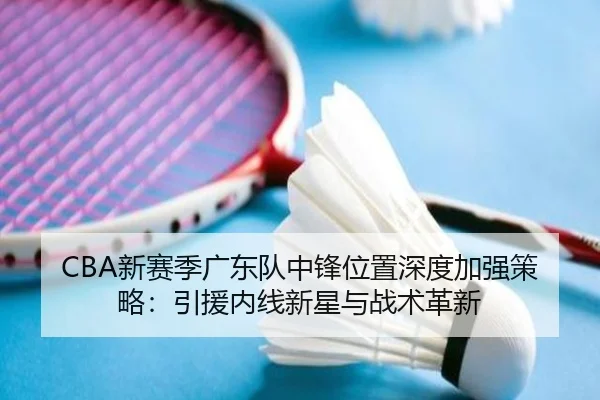 CBA新赛季广东队中锋位置深度加强策略：引援内线新星与战术革新